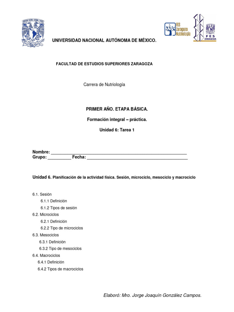 Planificación Del Entrenamiento Deportivo Pdf