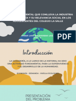 El Impacto Ambiental Que Conlleva La Industria de La Ganadería y Su Relevancia Social en Los Adolescentes Del Colegio La Salle