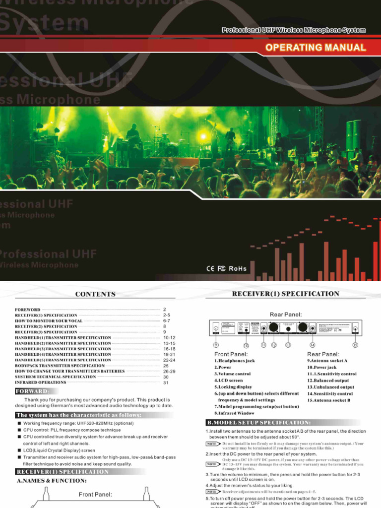 Soundlab U3000 Manual Book | PDF