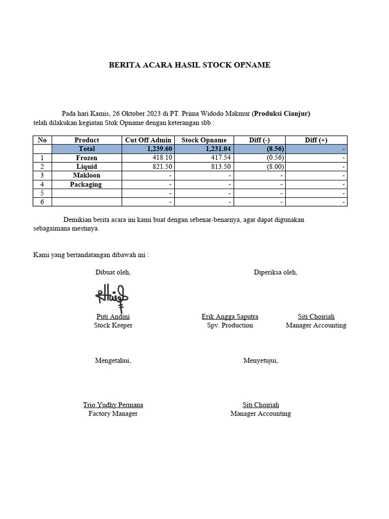 Closing 311023 - Rekapitulasi RMPM Periode Oktober 2023 | PDF ...