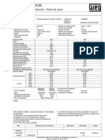 Hoja de Datos: Motor Trifásico de Inducción - Rotor de Jaula