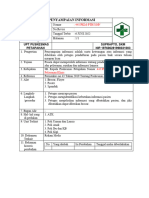 SOP Penyampaian Informasi Layanan PKM