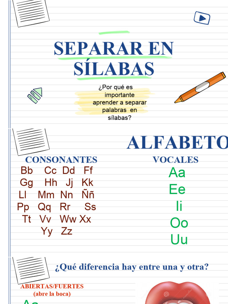 Separación de Sílabas: Reglas y Ejemplos | PDF