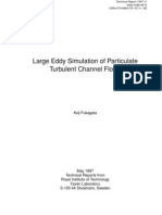 Large Eddy Simulation of Particulate Channel Flow