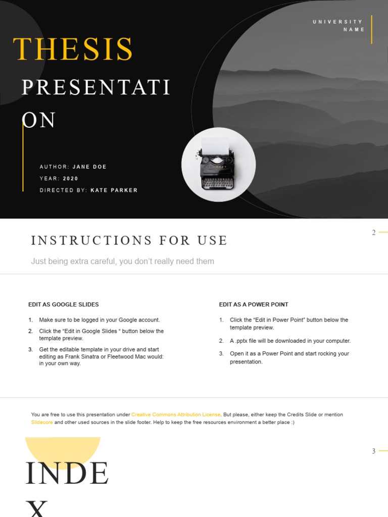 Rea Thesis Master Presentation Template Slidecore | PDF | Methodology ...