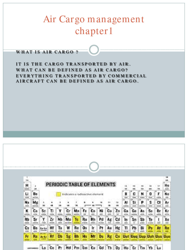 AIR CARGO INTRODUCTORY COURSE PDF visual data 6