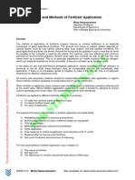 Basal Fertilizer Application Methods | PDF | Fertilizer | Soil