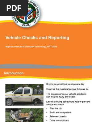 Vehicle Checks and Reporting
