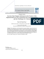 Investor-State Dispute Settlement in The Context of The Implementation of New Generation Free Trade Agreements and The Challenges For Vietnam