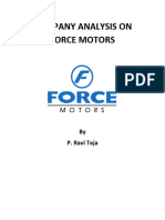 Company Analysis On Force Motors