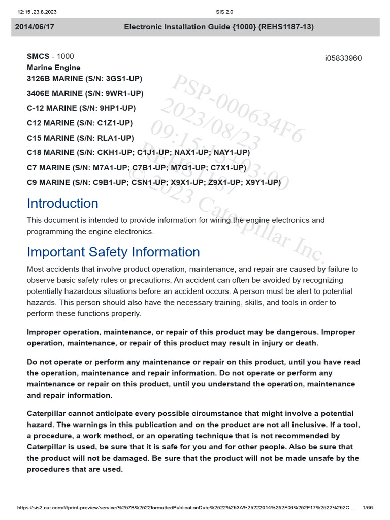 Electronic Installation Guide Tachometer PDF