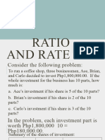 Ratio and Rate