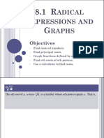 8.1 Radical Expressions and Graphs