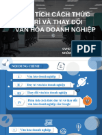 Lớp d02 - Nhóm 9 - Cách Thức Duy Trì Và Thay Đổi Văn h Doanh Nghiệp