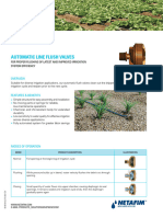 Automatic Line Flush Valves Product Sheet