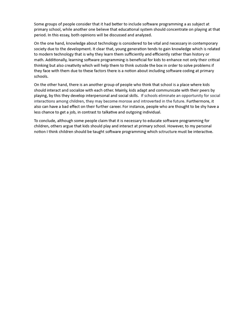 Writing task 2 software programming pdf