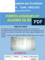 Portes Logiques Et Algebre de Boole