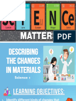 Change of Phase in Matter-Physical Change