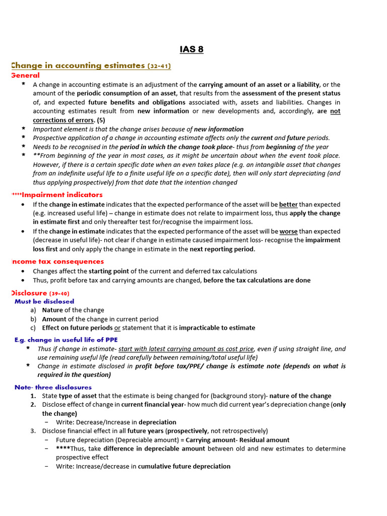 Ias 8 Summary