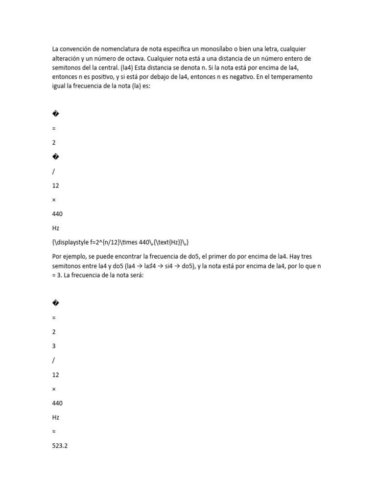 Notas Musicales | PDF | Sonido | Elementos de la música