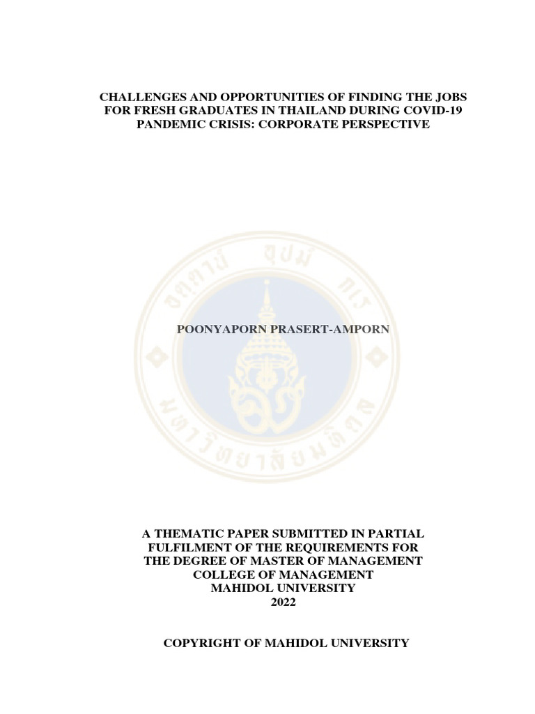 Challenges and Opportunities of Finding The Jobs | PDF | Employment ...
