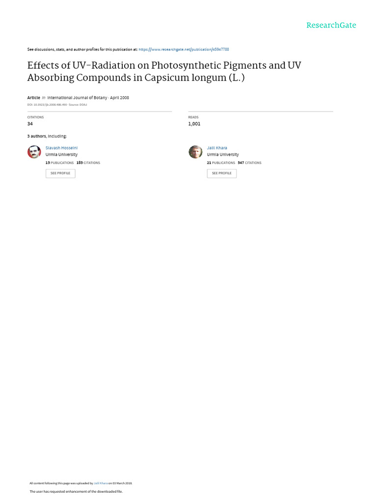 Effects_of_UVRadiation_on_Photosynthetic_Pigments PDF