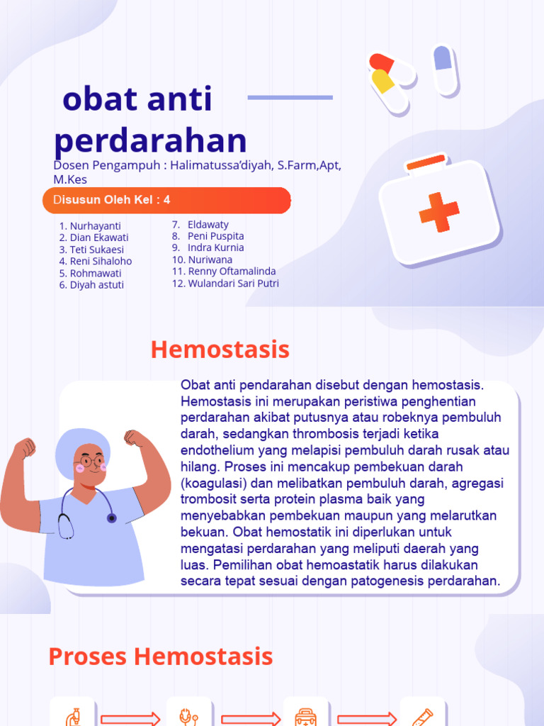 Obat Hemostasis: Penghenti Perdarahan | PDF