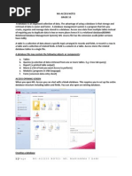 MS Access Notes