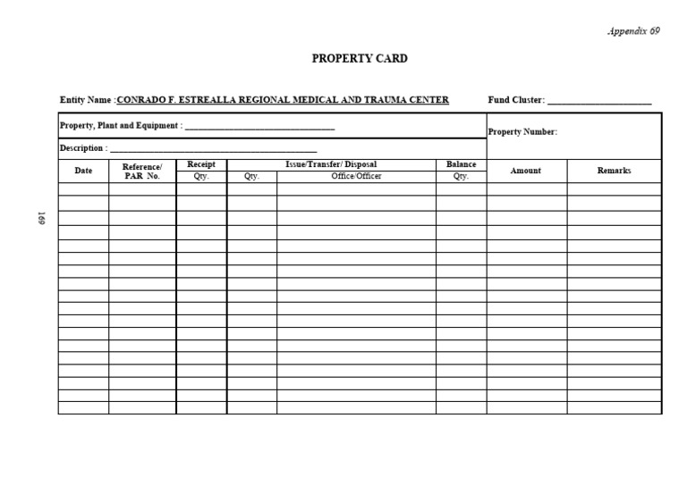 Property Card for Medical Center | PDF