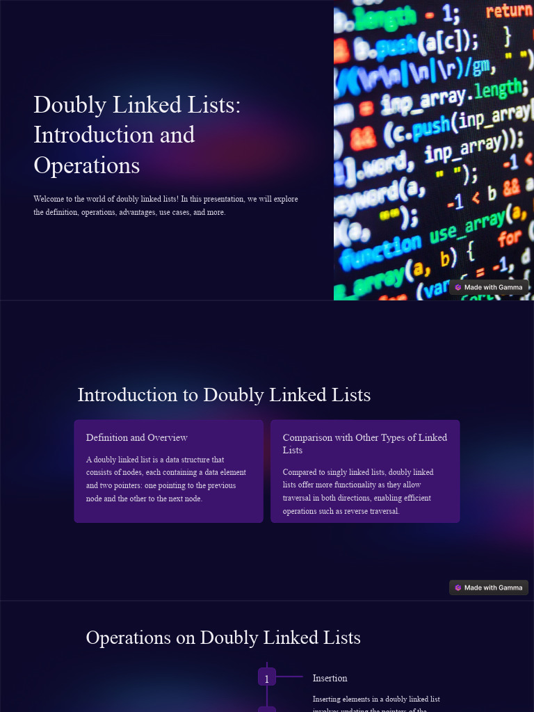 Doubly Linked Lists Introduction and Operations | PDF | Pointer ...