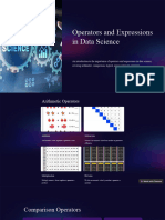 Operators and Expressions in Data Science