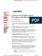 ESD Control Program An Overnier of ESZD Control Proceedures