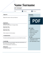 Organized Modern Resume