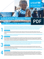 Zambia Budget Brief 2020 2021 Education