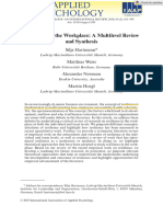 Applied Psychology - 2019 - Hartmann - Resilience in The Workplace A Multilevel Review and Synthesis 2