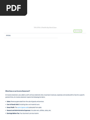 balace sheet