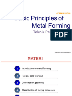 Basic Principles of Metal Forming