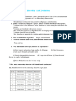 CSK W Heredity - Questions and Answers