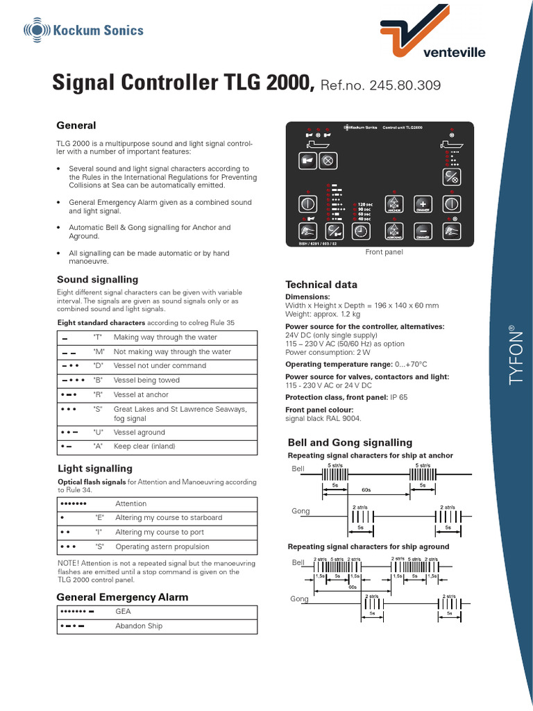Signal Controller TLG2000 VV | PDF | Manufactured Goods | Electrical ...