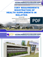 馬來西亞膳食補充品 (HEALTH SUPPLEMENTS) 註冊管理法規需求概要