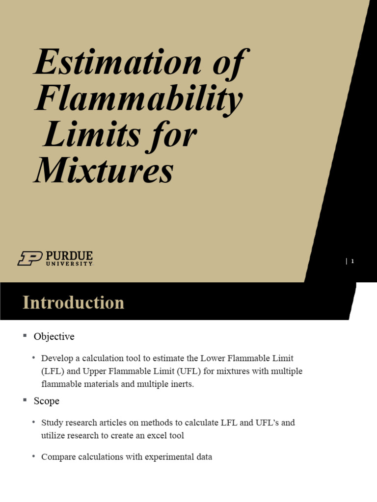 Estimating LFL and UFL for Mixtures | PDF | Combustion | Gases