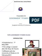 PSD - Presentation - Government Titumir College