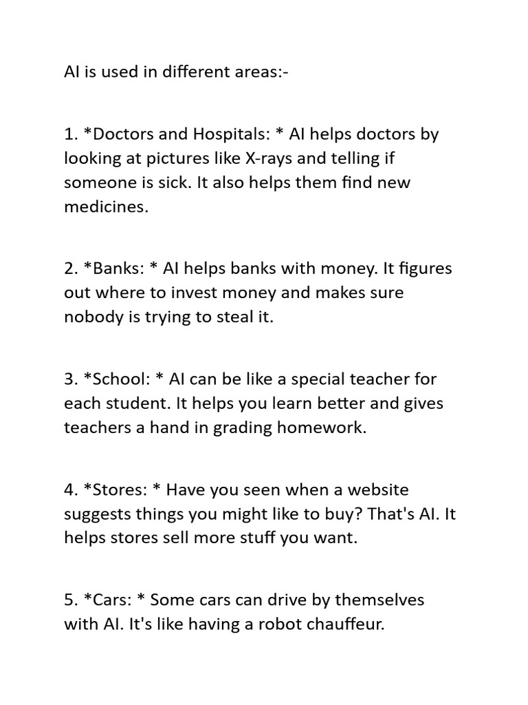 Examples Of How Ai Is Used