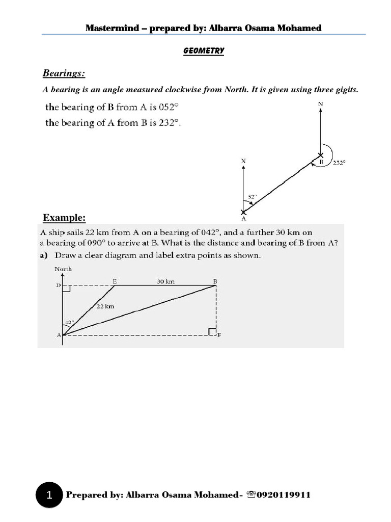 Geometry Bearing PDF