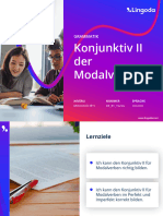 Konjunktiv II Der Modalverben: Grammatik