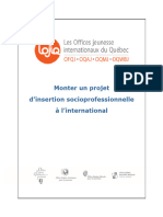 Publications Monter Un Projet Dinsertion Socioprofessionnelle A Linternational