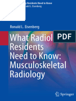 What Radiology Residents Need To Know - Musculoskeletal Radiology