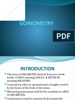 GONIOMETRY