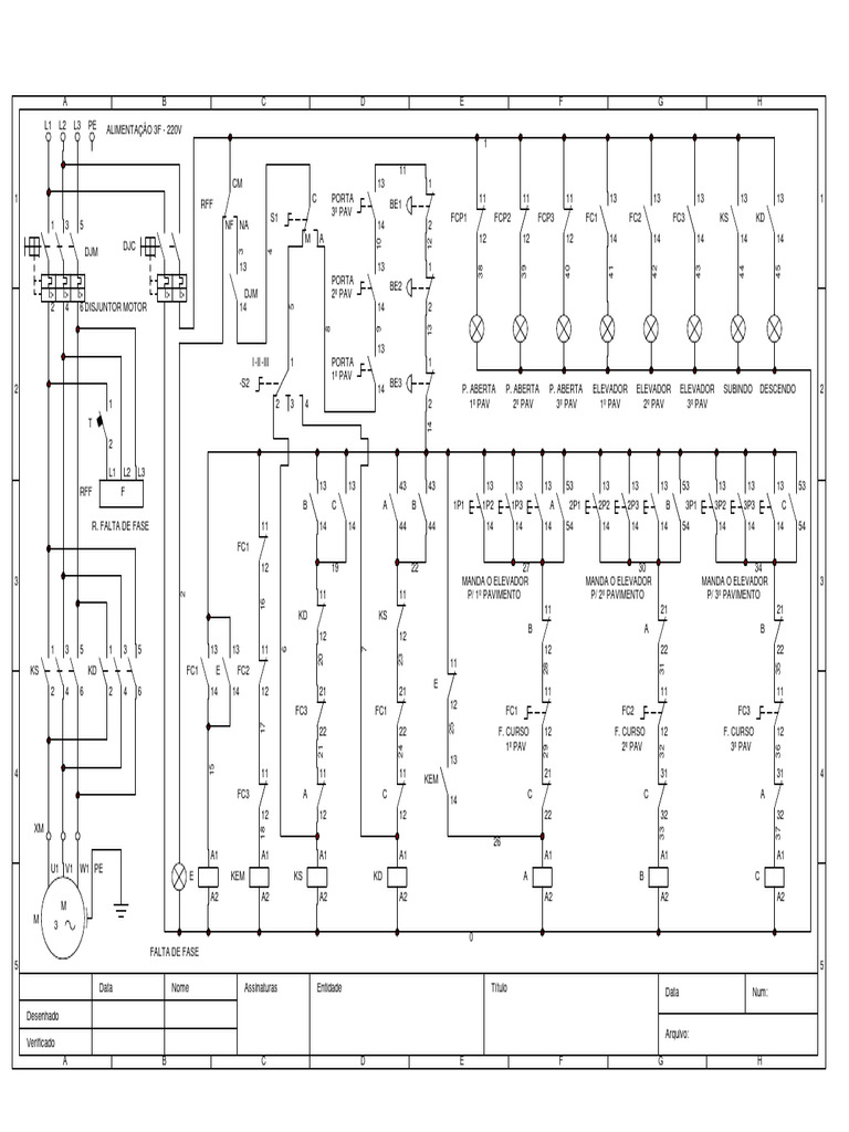 Comando para elevador 3 paradas pdf