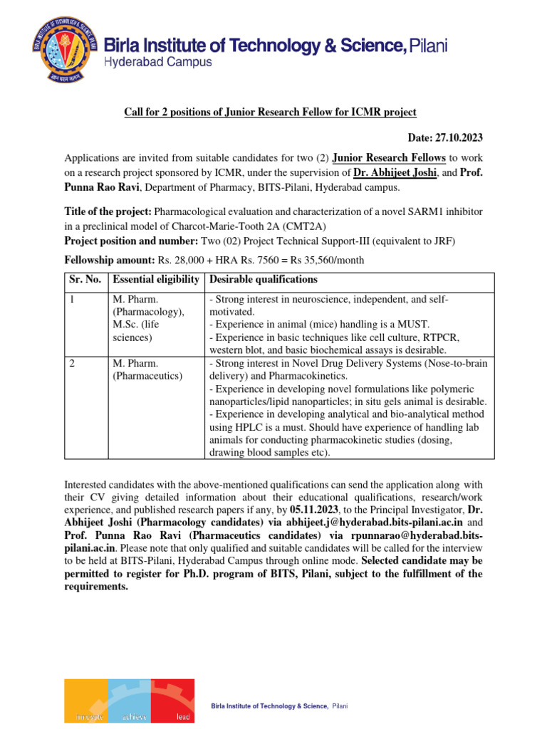 Jrf Positions Pdf